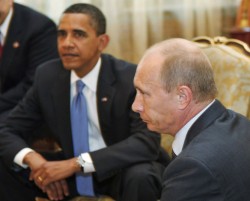 Путин поздравил Обаму